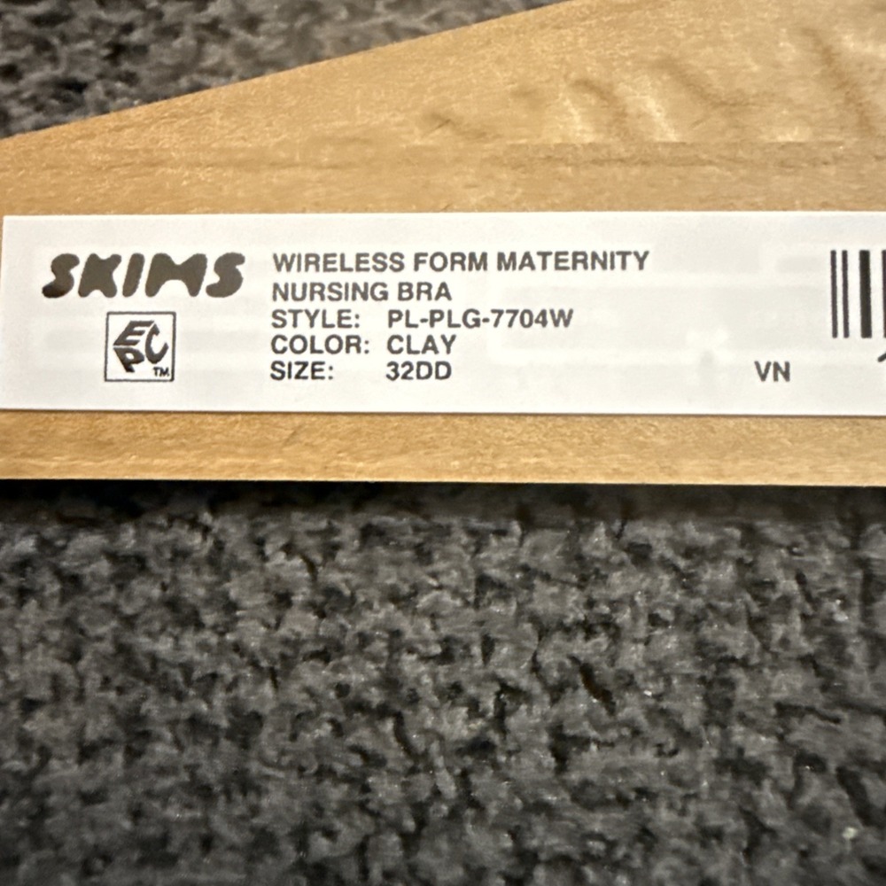 Skims Wireless Form Maternity Nursing Bra - Clay - NWT - 32DD - Picture 4 of 4